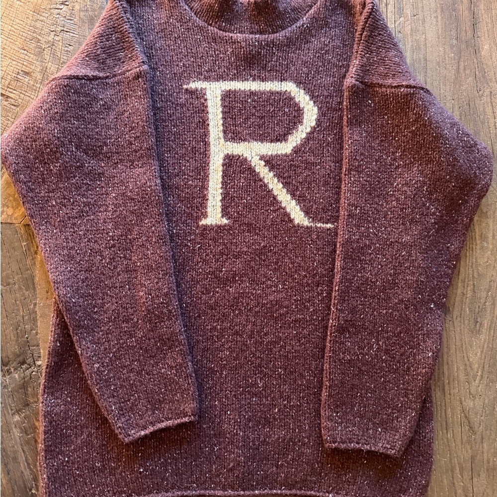 Harry Potter R Ron Weasley Wool Silk Sweater Burgundy S